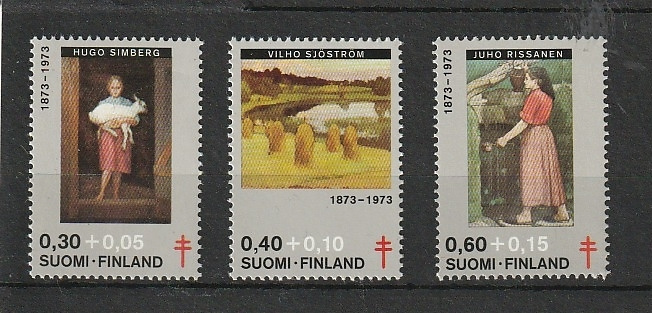 1973 Tuberkuloosi-sarjan merkit leimaamattomana**