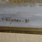 Veikko Viljanen  TALVINEN RANTA  v.1981 39x44cm - pikkukuva 3