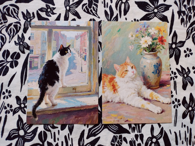 ~Kissa kortti~ 2kpl