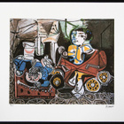 PABLO PICASSO "CLAUDE AND ..." - LITOGRAFI - LIMITED EDITION - pikkukuva 1