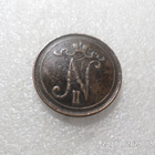 10 penniä 1909 tasaisesti painoitunut kulkematon raha,, - pikkukuva 4