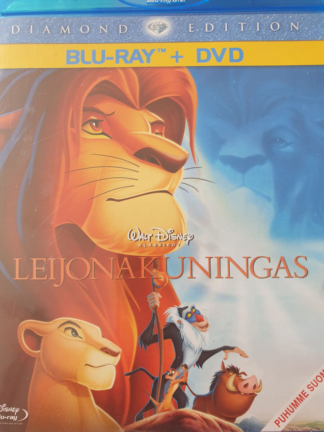 LEIJONAKUNINGAS BLU-RAY+DVD SUOMIPUHE