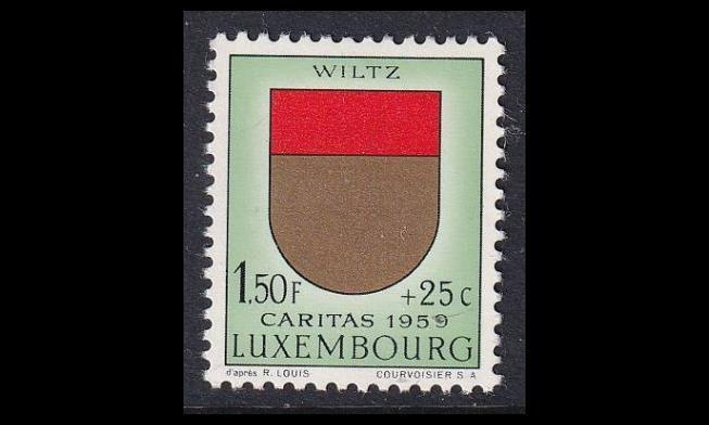 Luxemburg 614 ** Caritas 1.50 Fr + 25 C (1959)