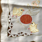 VALKEA KIRJAILTU PÄÄSIÄISLIINA 76cm x 76cm - pikkukuva 1