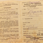 VANHA Vuokramaksukirja SInger Ompelukone Kivat Merkit 1929 - pikkukuva 3