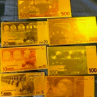 Euro kultasetelit 5 - 500e 7kpl setti - pikkukuva 1
