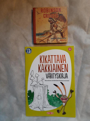 Robinson crusoe kirja ja värityskirja +3 vuotiaille-disney