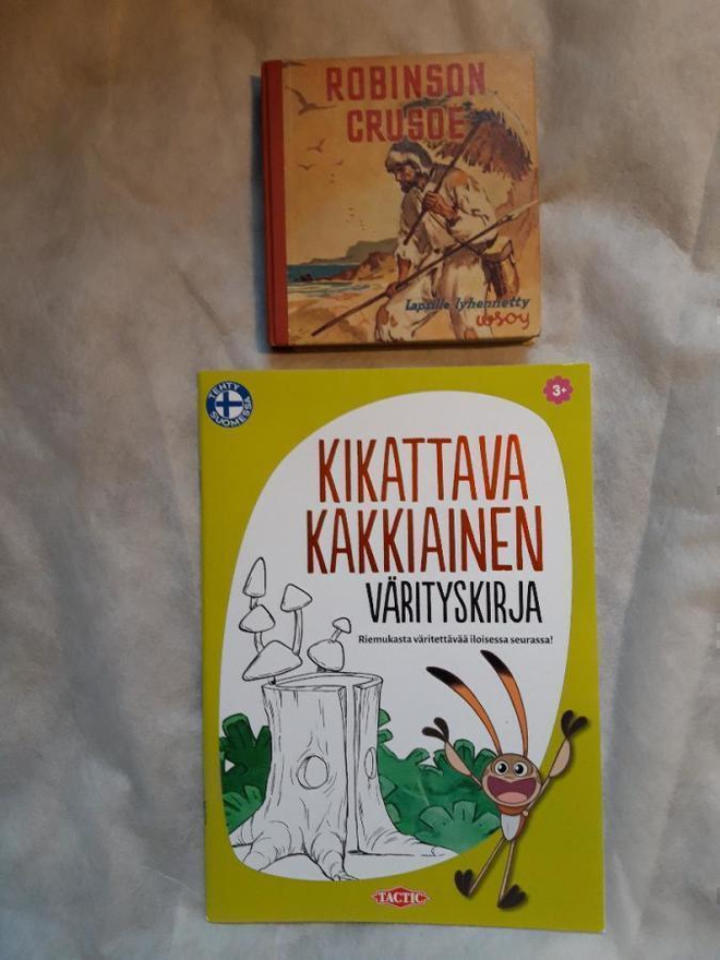 Robinson crusoe kirja ja värityskirja +3 vuotiaille-disney