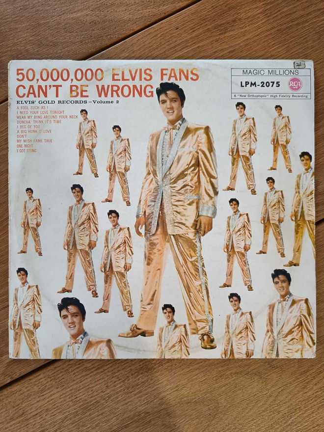 AUCTION - ELVIS 50,000,000 ELVIS FANS LP GER BLACK LABEL
