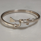 Upea Vintage Hopea, delfiini, rannerengas, rannekoru 925 - pikkukuva 1
