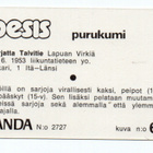 Purkkakuva Pesäpallo n:o 61 MARJATTA TALVITIE - pikkukuva 2