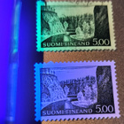 1964 5mk Ristikallio-merkki leimattuna ja leimaamattomana - pikkukuva 2