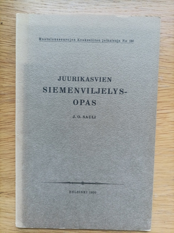 Juurikasvien siemenviljelysopas