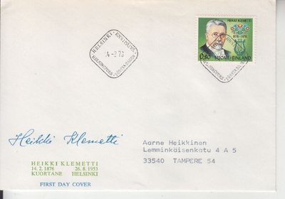 FDC 1976 Heikki Klemetti.