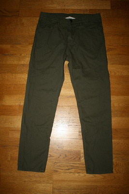 H&M vihreät puuvillahousut / chinot (164) 170