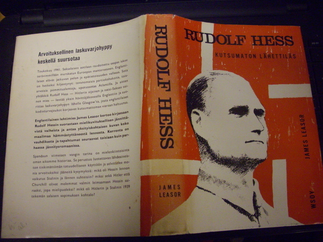 Leasor  RUDOLF HESS Kutsumaton lähettiläs (1p. 1963)Sis.pk:t
