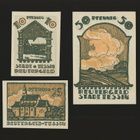 Saksa Notgeld 10, 25, 50 Pfg, Tessin 1922 - pikkukuva 1