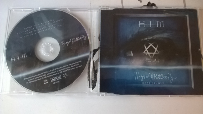 HIM - Dark Light cd + wings of a butterfly cds