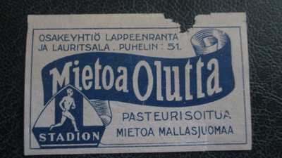 STADION MIETOA OLUTTA O.Y LPR JA LAURITSALA  (K13-P61)
