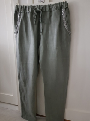 Made in Italy Pants / Rennot Housut / Pellavahousut - koko M