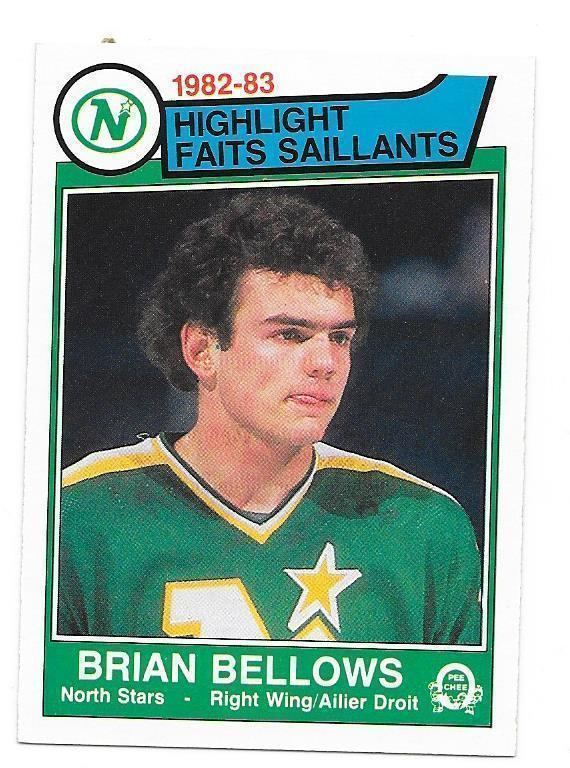 1983-84 OPC #165 Brian Bellows Minnesota North Stars