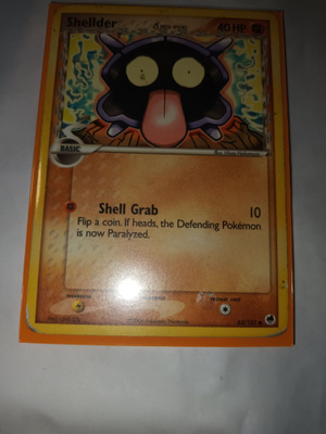 Shellder #63 Pokemon Dragon Frontiers card