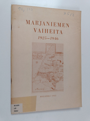 Väinö E. Leino : Marjaniemen huvilayhdyskunta : muistelmi...