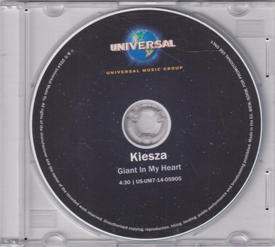 Kiesza - Giant In My Heart (CDr, Single, Promo)