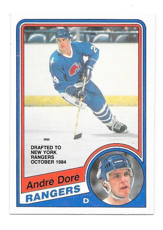 1984-85 OPC #279 Andre Dore New York Rangers