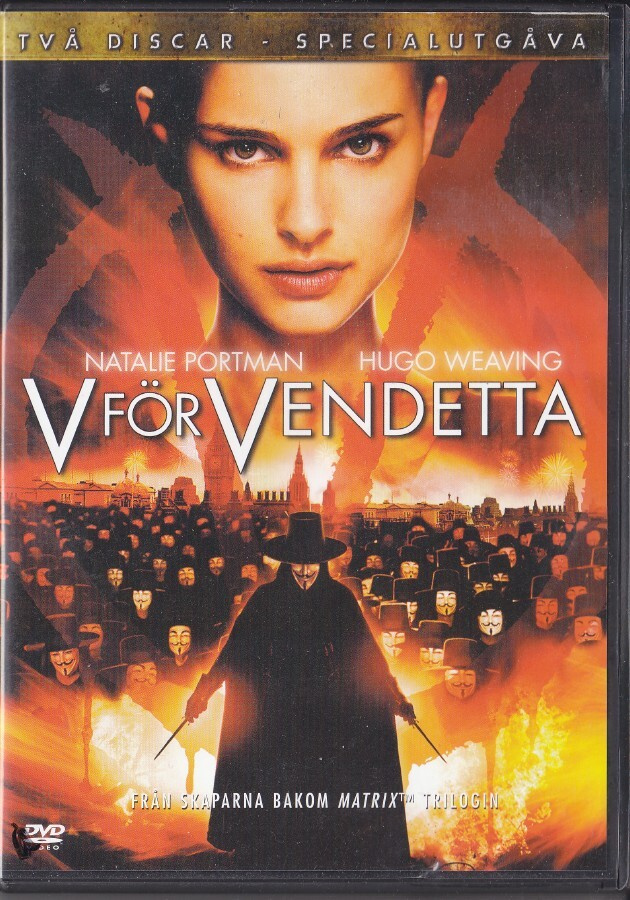 V niin kuin Verikosto (2xDVD Ruotsinkieliset paperit)