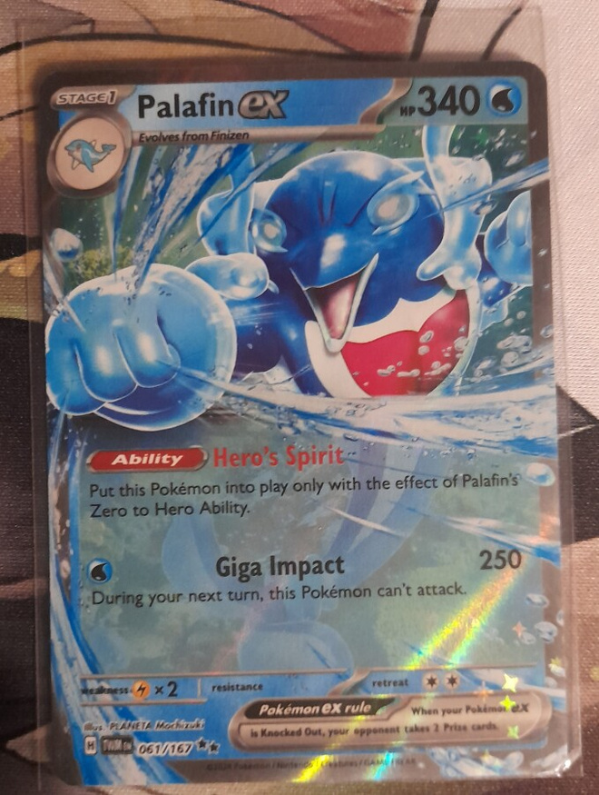 Palafin ex #61 Pokemon Twilight Masquerade - NM/M