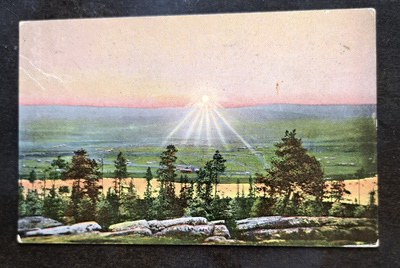 Aavasaksa, maisema vaaralta, kulkenut 1911