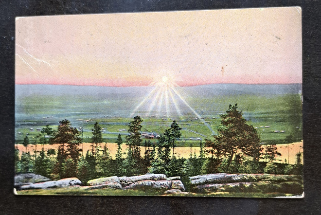 Aavasaksa, maisema vaaralta, kulkenut 1911