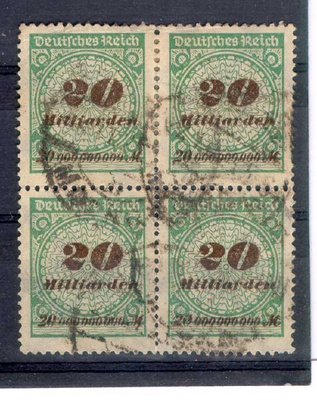 Saksa Mi 329 nelilö o