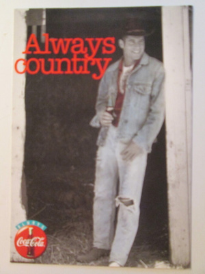 KULKEMATON ALWAYS COUNTRY COCA-COLA MAINOSKORTTI