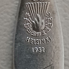 Helsinki 1952 Olympiakisat. Pieni alpakka lusikka. - pikkukuva 4