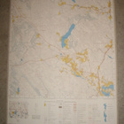 HIIDENKYLÄ Topografinen kartta Pihtipudas Haapajärvi 72x54cm - pikkukuva 1