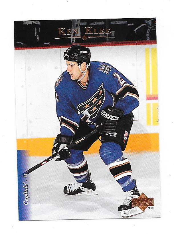 1995-96 Upper Deck #128 Ken Klee Washington Capitals RC