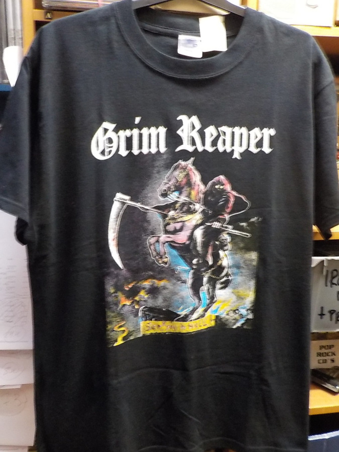GRIM REAPER - SEE YOU IN HELL T-PAITA KOKO L /XL