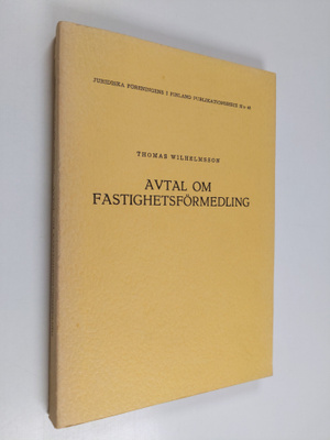 Thomas Wilhelmsson : Avtal om fastighetsförmedling