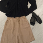Beiget pellavaiset shortsit Mywear  S - pikkukuva 3