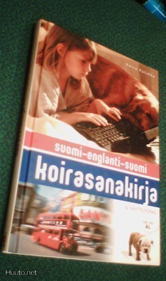 Suomi-englanti-suomi KOIRASANAKIRJA &näyttelyopas (Sis.pk:t)