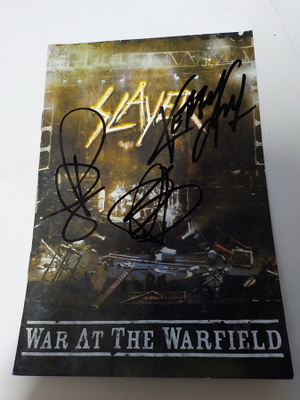 SLAYER - WAR AT THE WARFIELD BOOKLET KOLMELLA NIMMARILLA