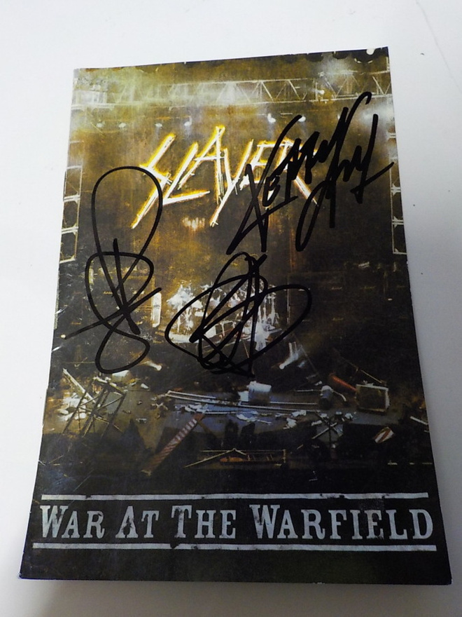 SLAYER - WAR AT THE WARFIELD BOOKLET KOLMELLA NIMMARILLA