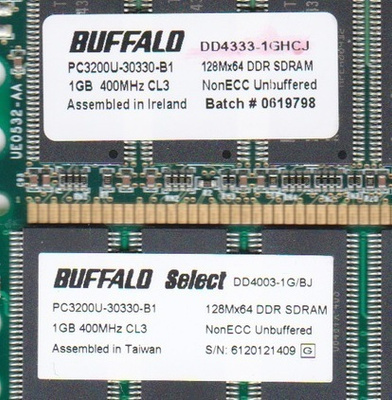 PC-RAM Buffalo DDR SDRAM