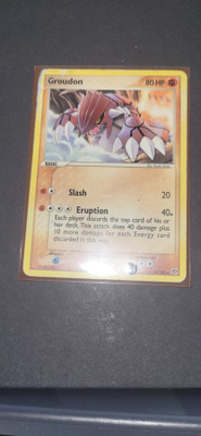 Groudon (EM 14) EX Emerald - Singles RARE card