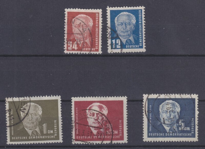 DDR 1950 Mi 251-255