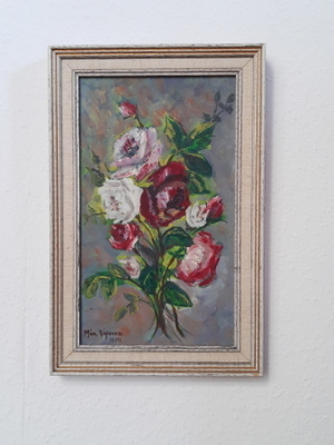 Mia Koponen RUUSUJA öljyväri v.1977