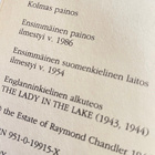 RAYMOND CHANDLER, Dekkarit - pikkukuva 3