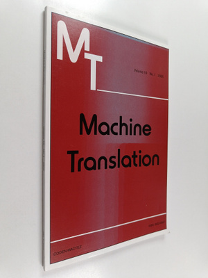 Machine translation : Volume 19, No.1, 2005